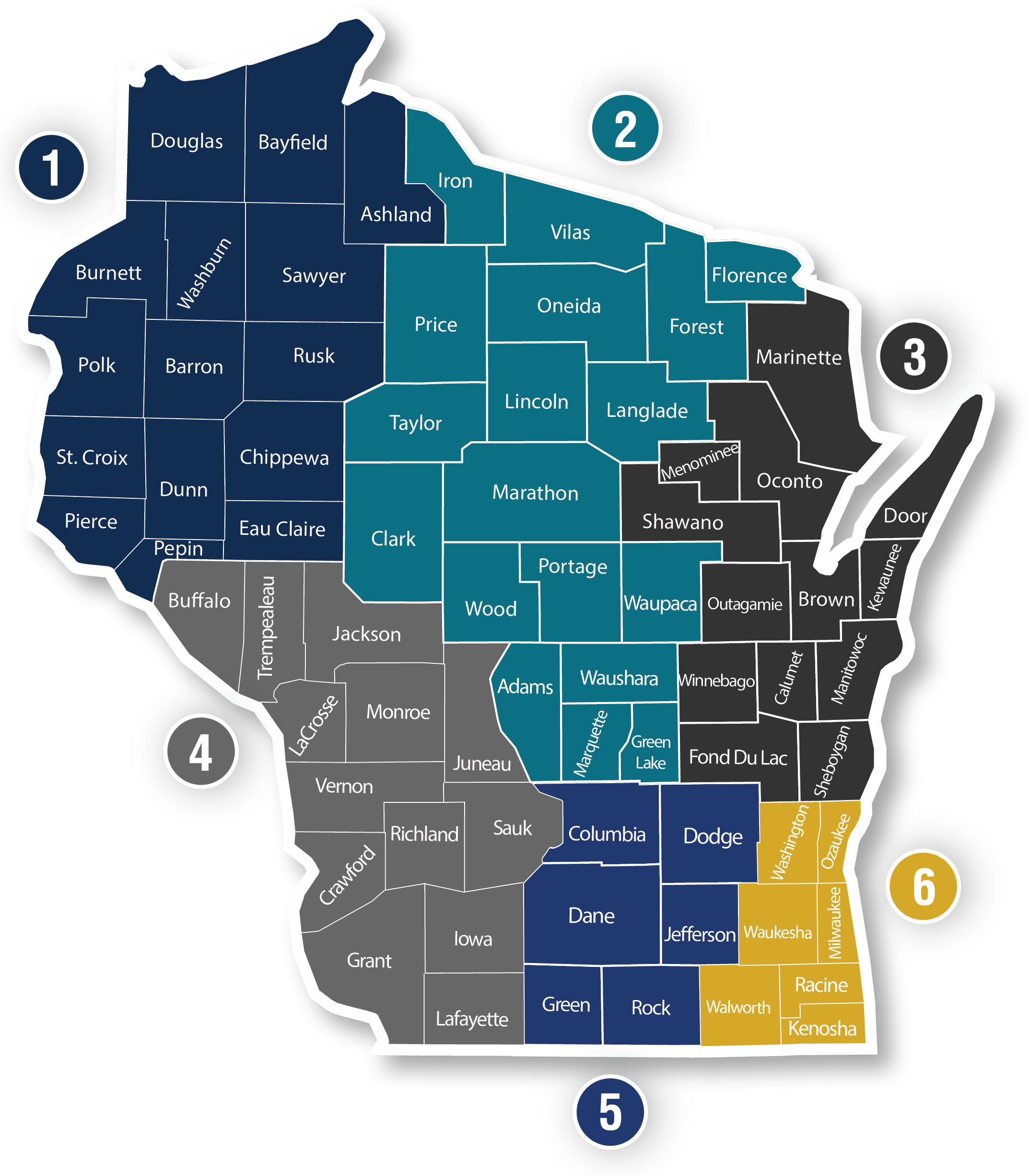 WCA District Map WCA District Map